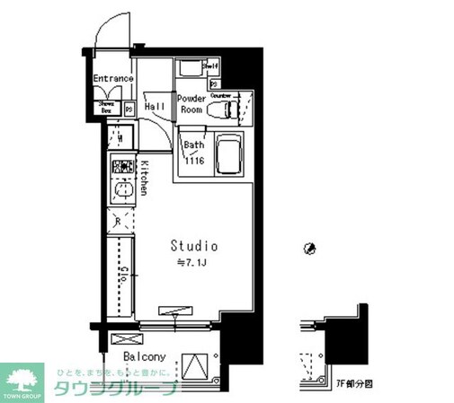 パークアクシス八丁堀の物件間取画像